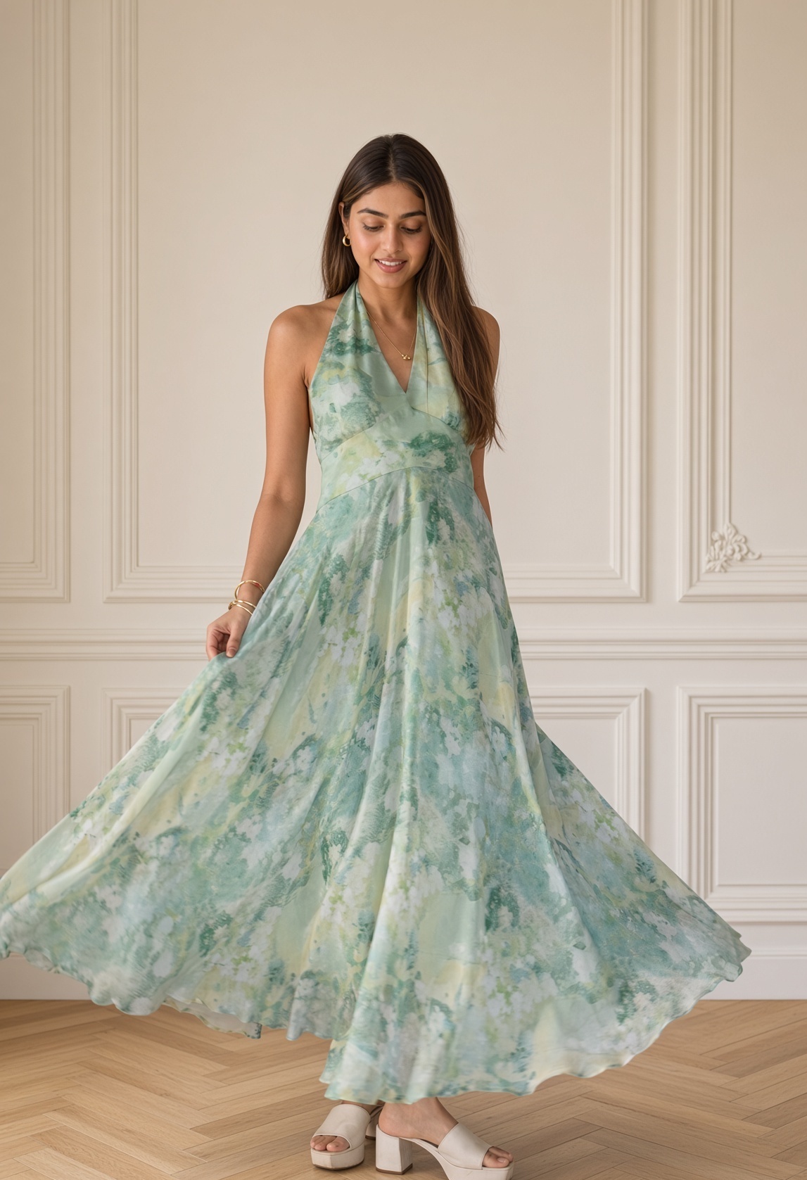 Firenze halter neck dress — photo 1