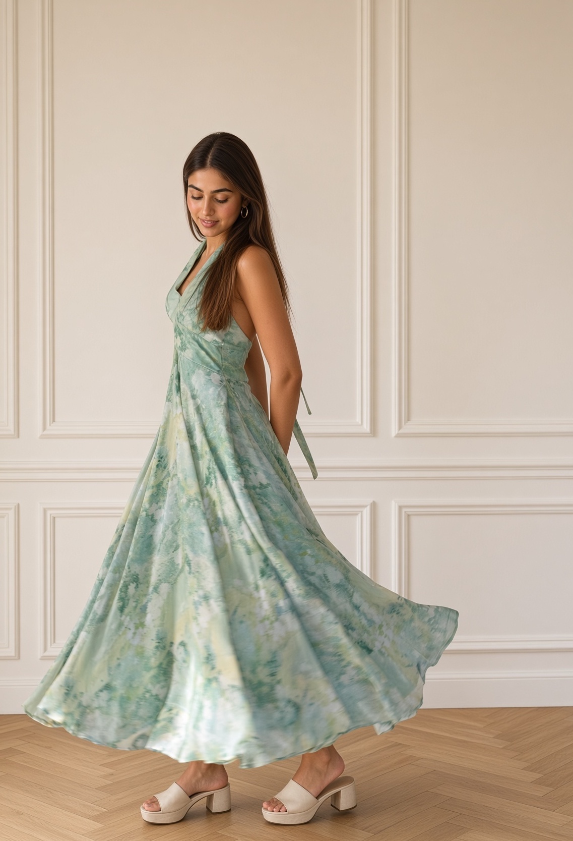 Firenze halter neck dress — photo 5